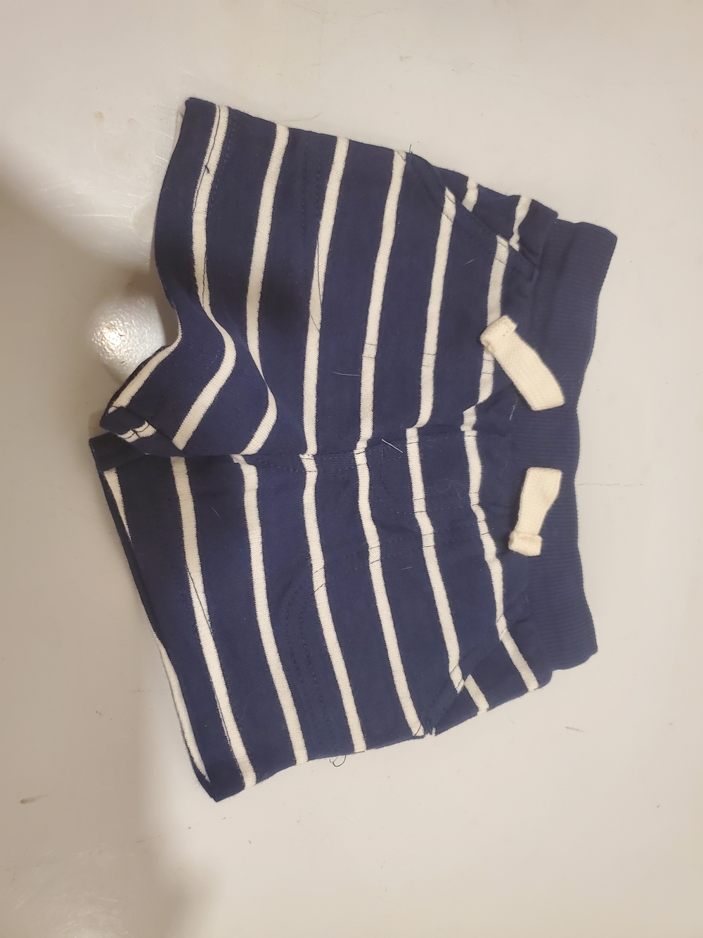 NWOT Carter's 3-6 Month Navy and White Striped Knit Shorts